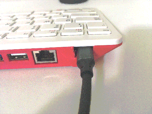 Back of the Pi opening
