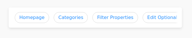 Scrolling menu with sausage links