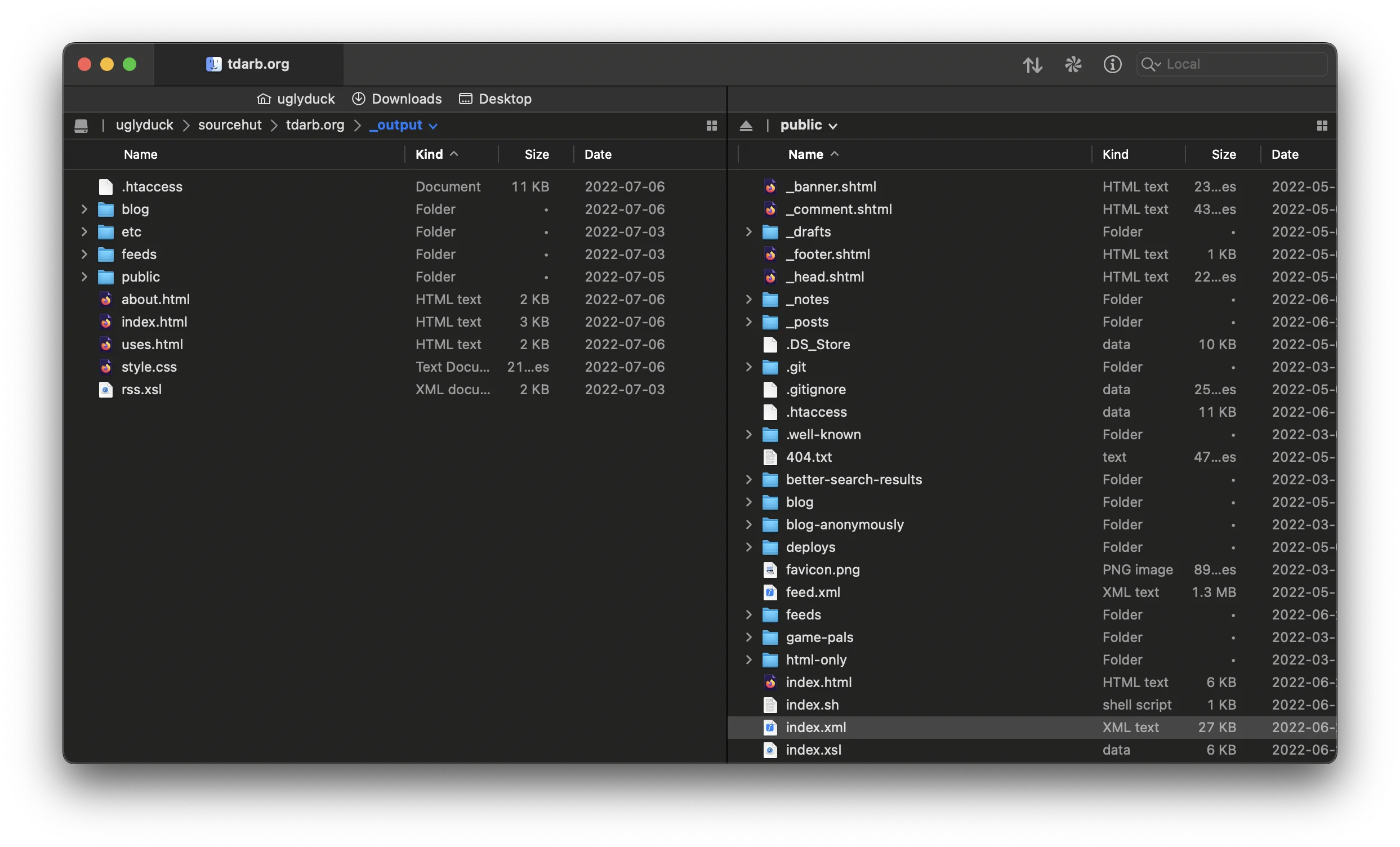 The Transmit UI in all of its wonderful glory (before I updated)